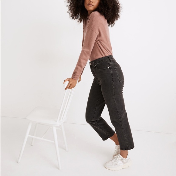 The Perfect Vintage Straight Crop Jean in Lunar Wash - Picture 2 of 13